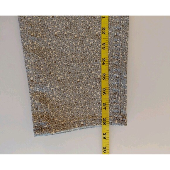 Ann Taylor Loft Curvy Skinny Ankle Size 31/12 Gray Tiny Floral Print Jeans - Picture 11 of 12